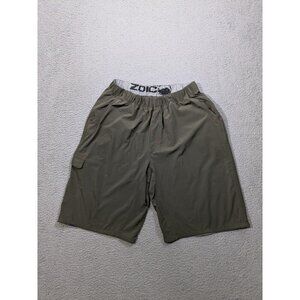 Zoic Shorts XL Cargo MTB Mountain Biking Cycling Elastic Waist Outdoor Green